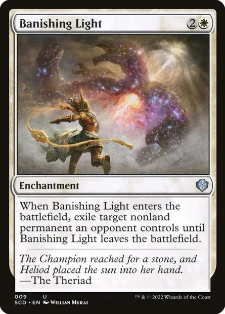 Banishing Light, Magic card SCD 9 — Starter Commander Decks set
