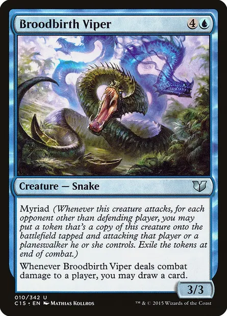 Broodbirth Viper, Magic card C15 10 — Commander 2015 set