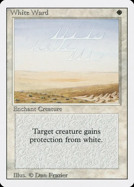 White Ward, Magic card 3ED 45 — Revised Edition set