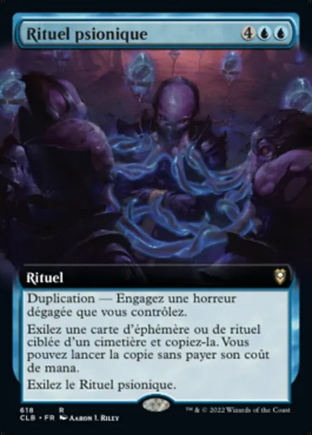 Rituel psionique, carte Magic CLB 618 — extension Commander Légendes : la bataille de la Porte de Baldur