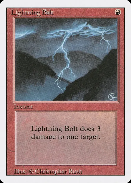 Foudre, carte Magic 3ED 162 — extension Revised Edition