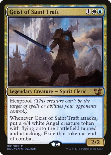 Geist de Saint Traft, carte Magic DDQ 1 — extension Duel Decks: Blessed vs. Cursed