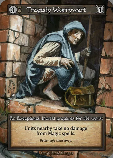Tragedy Worrywart, carte Sorcery BET 171 — extension Beta