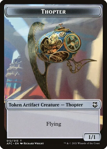 Thopter, Magic card TAFC 12 — Forgotten Realms Commander Tokens set