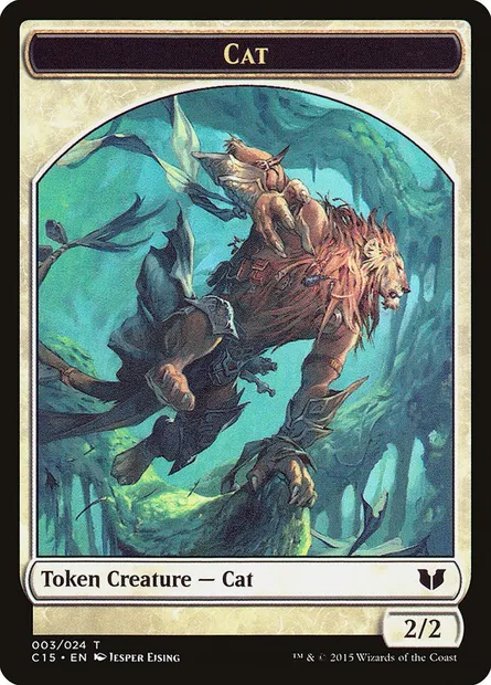 Cat, Magic card TC15 3 — Commander 2015 Tokens set