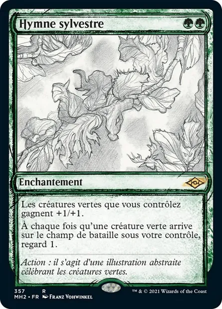 Hymne sylvestre, carte Magic MH2 357 — extension Horizons du Modern 2