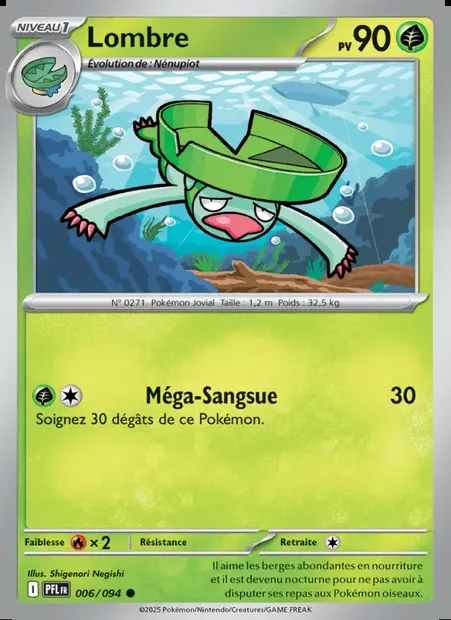 Lombre, carte Pokémon PFL 006 — extension Flammes Fantasmagoriques
