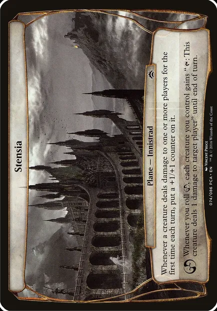 Stensie, carte Magic OPCA 74 — extension Planechase Anthology Planes