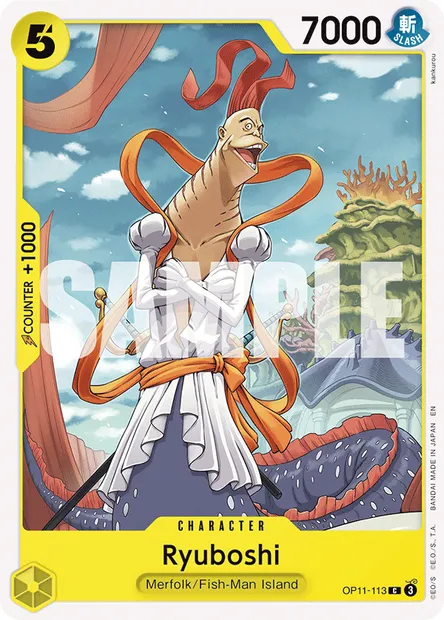 Ryuboshi, One Piece card OP11-113 — A FIST OF DIVINE SPEED set