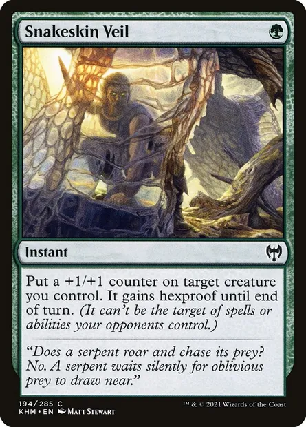 Snakeskin Veil, Magic card KHM 194 — Kaldheim set