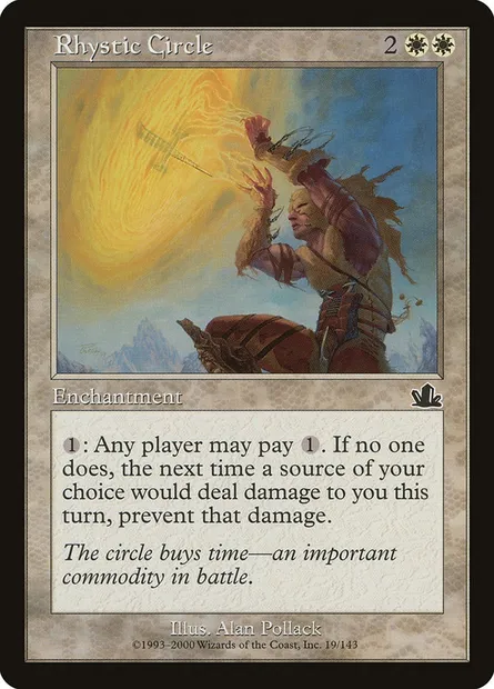 Cercle rhystique, carte Magic PCY 19 — extension Prophétie