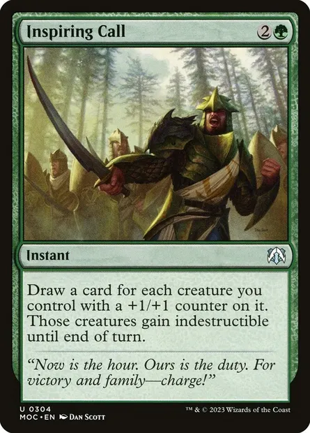 Inspiring Call, Magic card MOC 304 — March of the Machine Commander set