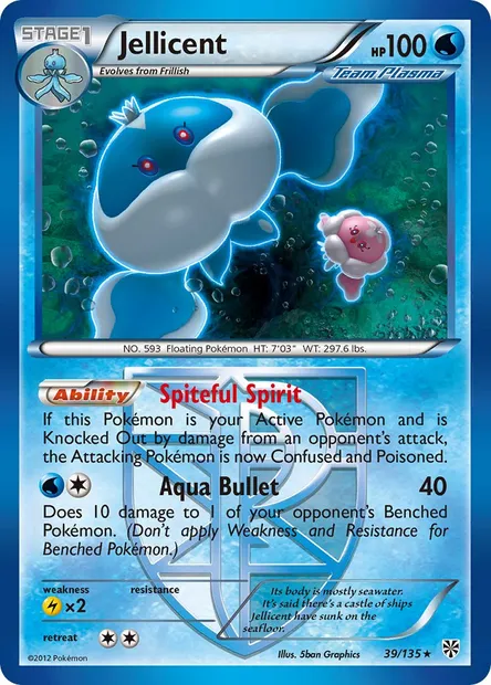 Jellicent, Pokémon card PLS 39 — Plasma Storm set