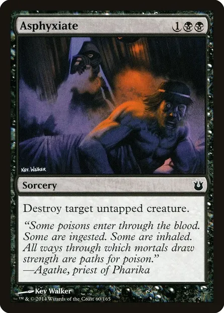 Asphyxiate, Magic card BNG 60 — Born of the Gods set