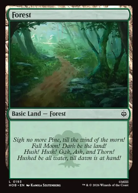 Forest, Magic card HOB 193 — The Hobbit set
