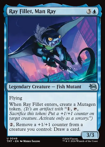 Ray Fillet, Man Ray, Magic card TMT 49 — Teenage Mutant Ninja Turtles set