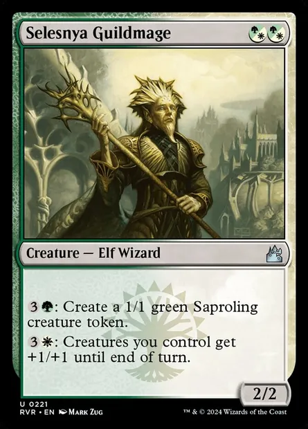 Selesnya Guildmage, Magic card RVR 221 — Ravnica Remastered set