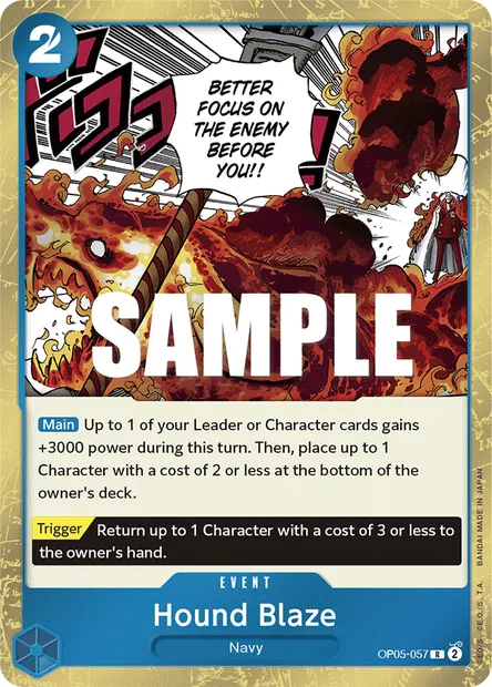 Chien ardent, carte One Piece OP05-057 — extension AWAKENING OF THE NEW ERA