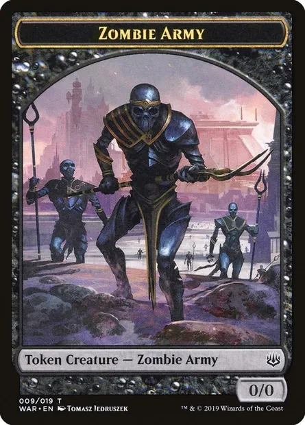 Zombie Army, carte Magic TWAR 9 — extension War of the Spark Tokens