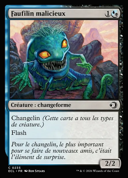 Faufilin malicieux, carte Magic ECL 235 — extension Lorwyn Eclipsed