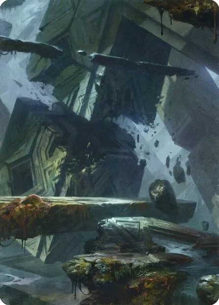 Swamp // Swamp, Magic card AZNR 15 — Zendikar Rising Art Series set