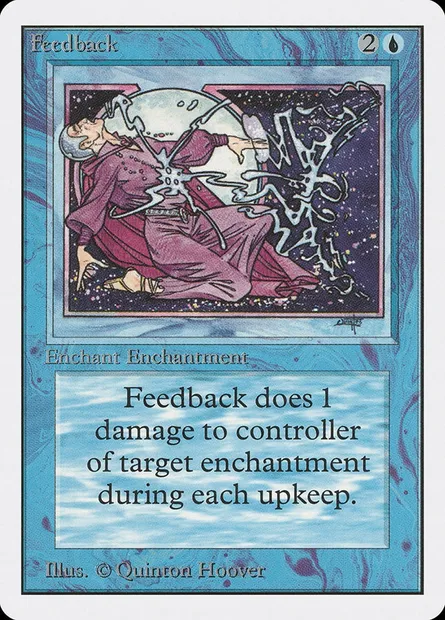 Rétroaction, carte Magic 2ED 58 — extension Unlimited Edition