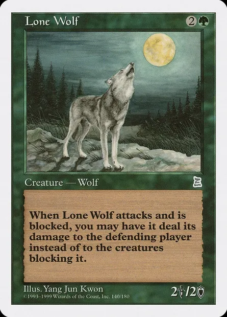 Loup solitaire, carte Magic PTK 140 — extension Portal Three Kingdoms
