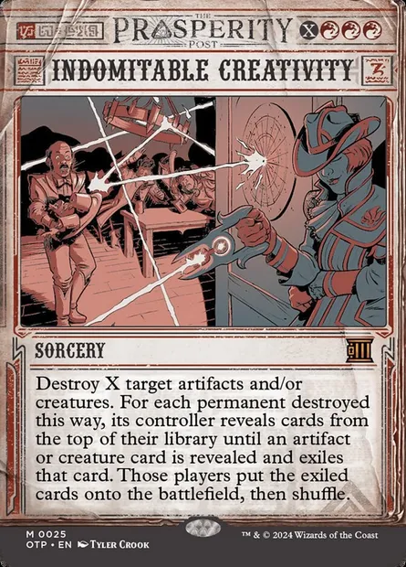 Indomitable Creativity, Magic card OTP 25 — Breaking News set