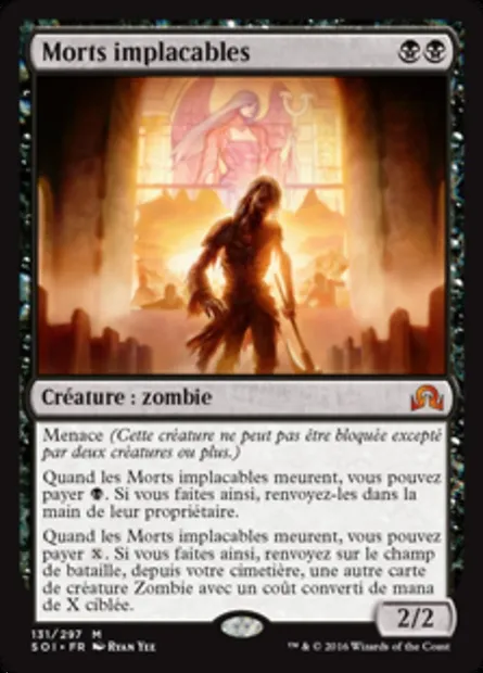 Morts implacables, carte Magic SOI 131 — extension Ténèbres sur Innistrad