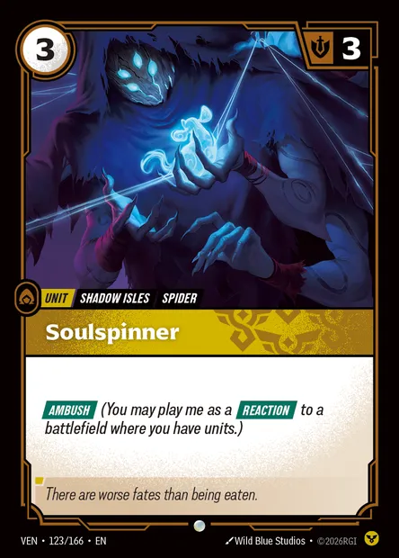 Soulspinner, Riftbound card VEN 123 — Vendetta set