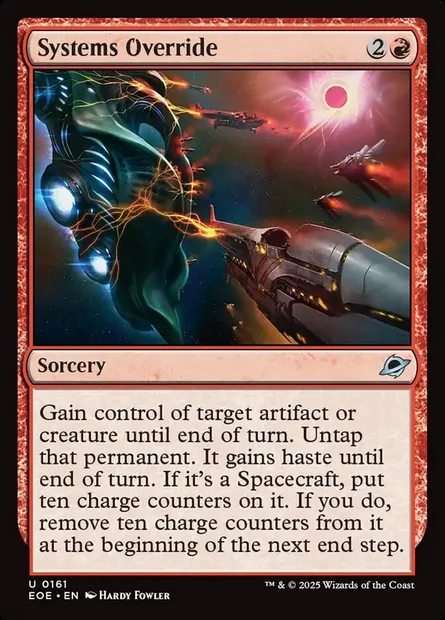 Systems Override, Magic card EOE 161 — Edge of Eternities set