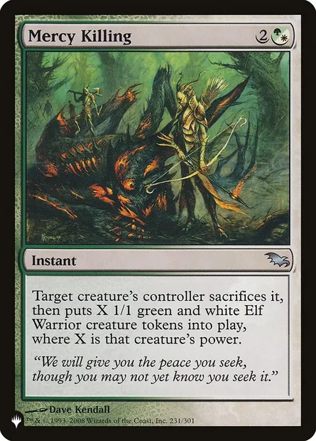 Mercy Killing, Magic card PLST SHM-231 — The List set