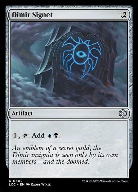 Dimir Signet, Magic card LCC 302 — The Lost Caverns of Ixalan Commander set