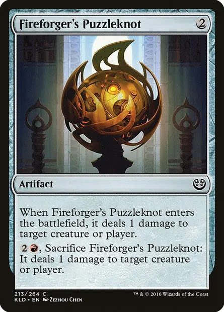 Fireforger's Puzzleknot, Magic card KLD 213 — Kaladesh set
