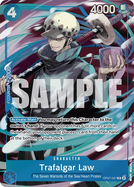 Trafalgar Law, One Piece card OP07-047 — 500 YEARS IN THE FUTURE set