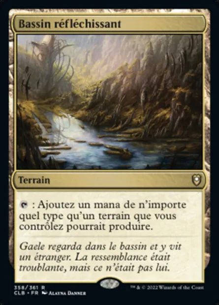 Bassin réfléchissant, carte Magic CLB 358 — extension Commander Légendes : la bataille de la Porte de Baldur
