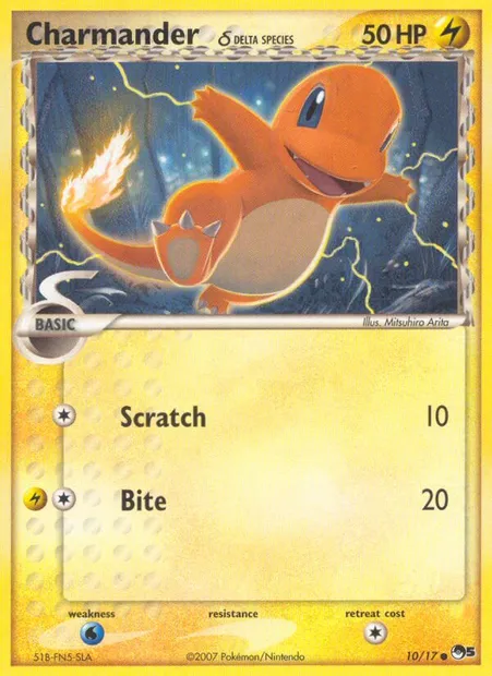 Charmander δ, Pokémon card P5 10 — POP Series 5 set