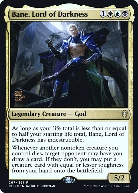 Bane, Lord of Darkness, Magic card PCLB 267s — Battle for Baldur's Gate Promos set