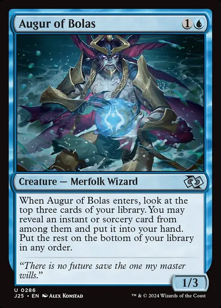Augur of Bolas, Magic card J25 286 — Foundations Jumpstart set
