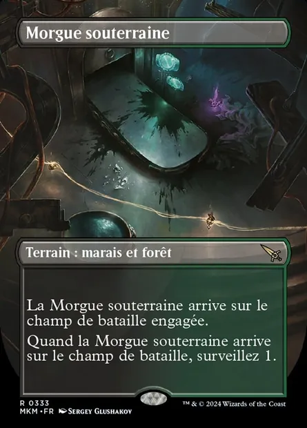 Morgue souterraine, carte Magic MKM 333 — extension Murders at Karlov Manor