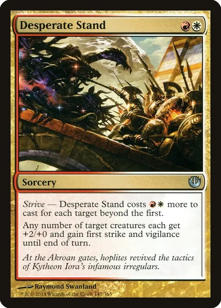 Desperate Stand, Magic card JOU 147 — Journey into Nyx set