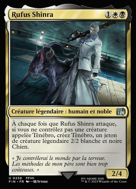 Rufus Shinra, carte Magic FIN 238 — extension Final Fantasy
