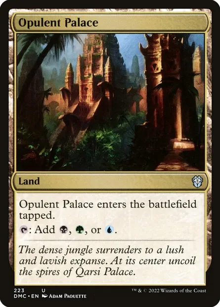Opulent Palace, Magic card DMC 223 — Dominaria United Commander set