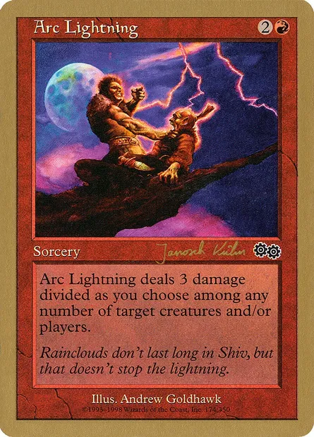 Arc Lightning, Magic card WC00 jk174 — World Championship Decks 2000 set