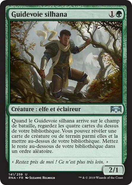 Guidevoie silhana, carte Magic RNA 141 — extension L'allégeance de Ravnica