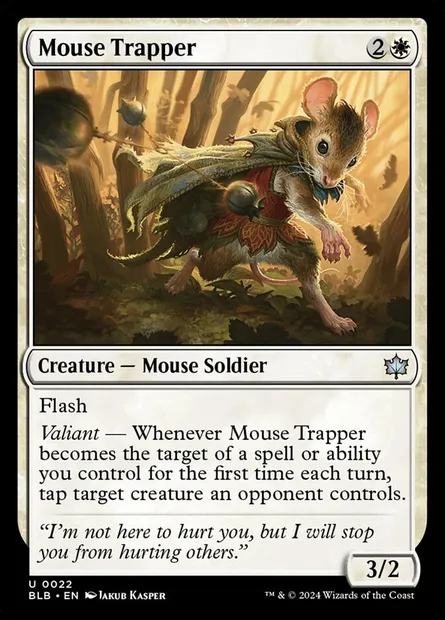 Mouse Trapper, Magic card BLB 22 — Bloomburrow set