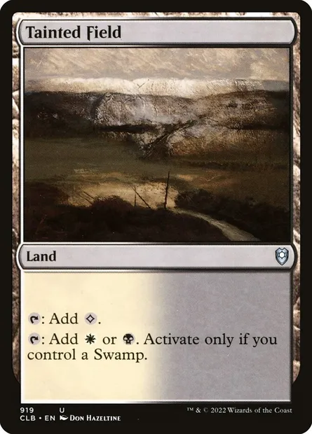 Tainted Field, Magic card CLB 919 — Commander Legends: Battle for Baldur's Gate set