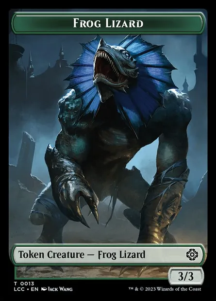 Frog Lizard, carte Magic TLCC 13 — extension The Lost Caverns of Ixalan Commander Tokens
