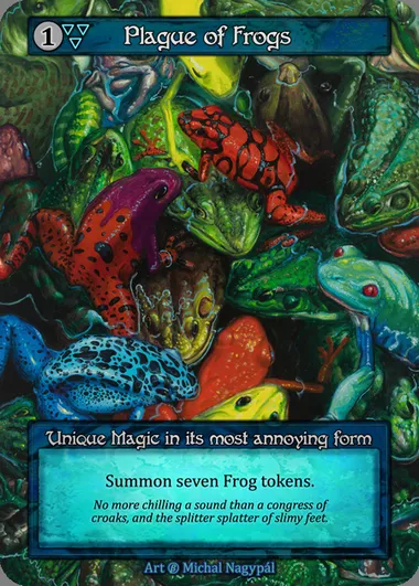 Plague of Frogs, carte Sorcery BET 245 — extension Beta