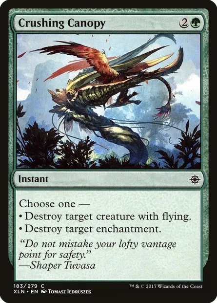 Crushing Canopy, Magic card XLN 183 — Ixalan set